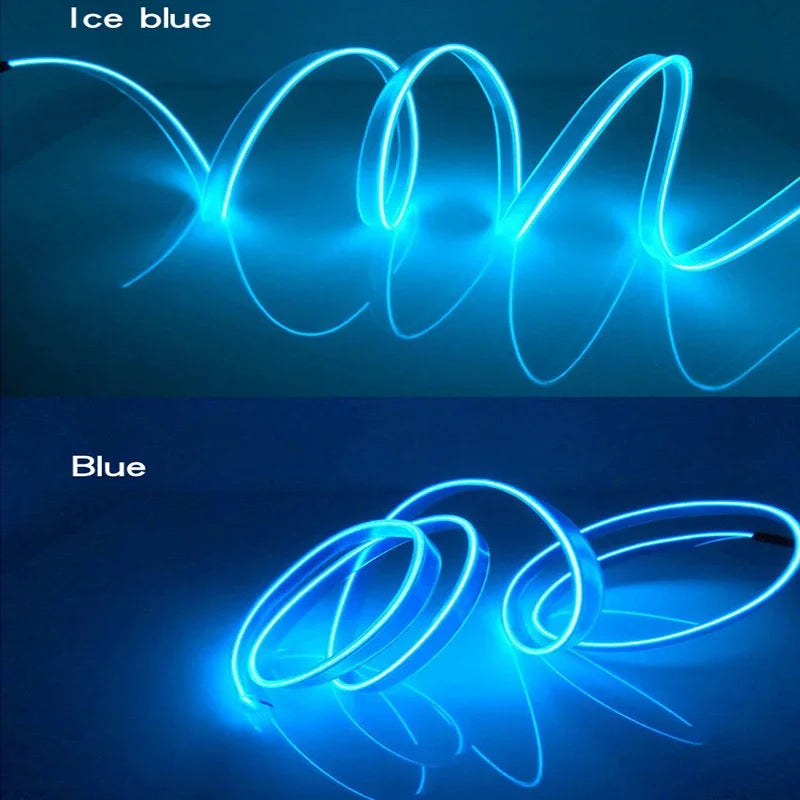 (5 meters/16.4 Ft) USB Ambient Light | Flexible EL Car Interior LED Strip