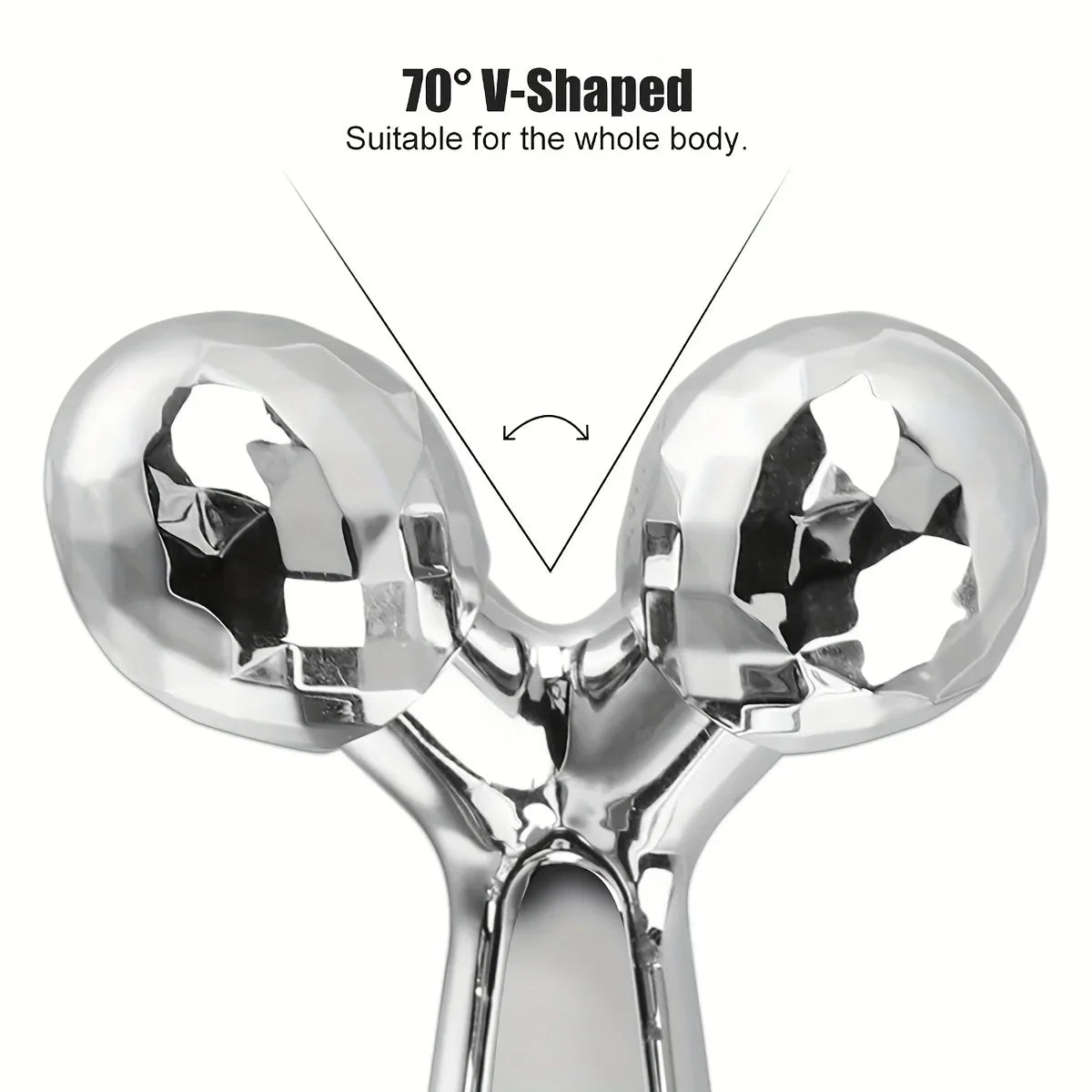 Stainless Steel Gua Sha & 3D Roller | Eye Bag, Dark Circle & Anti-Aging Massager
