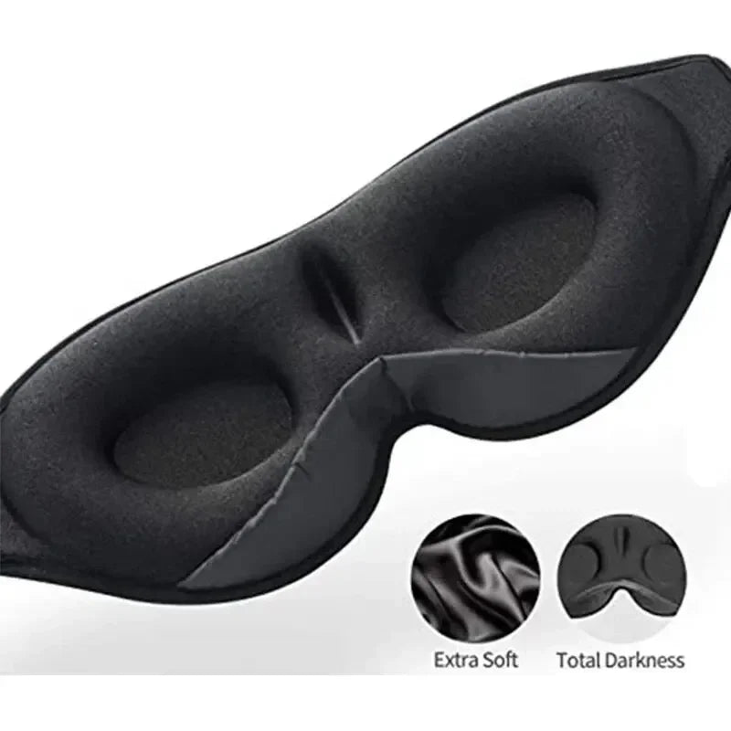 3D Bluetooth Sleep Mask Headphones: Zero Pressure & 100% Blackout.