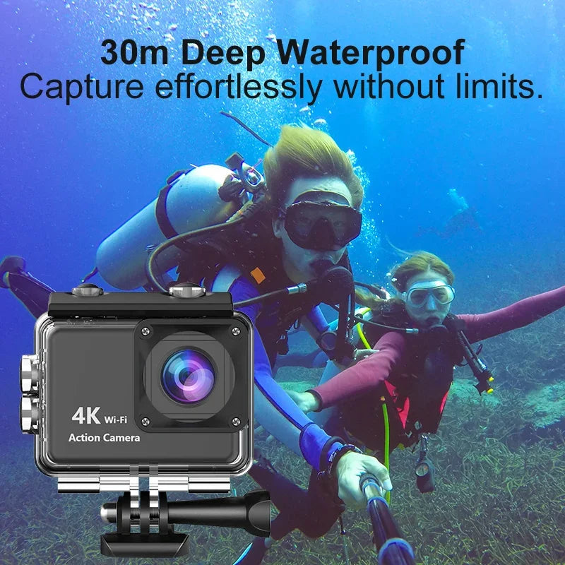 4K Ultra HD Sports Action Camera (Waterproof & WiFi) 30M . Export to Sheets