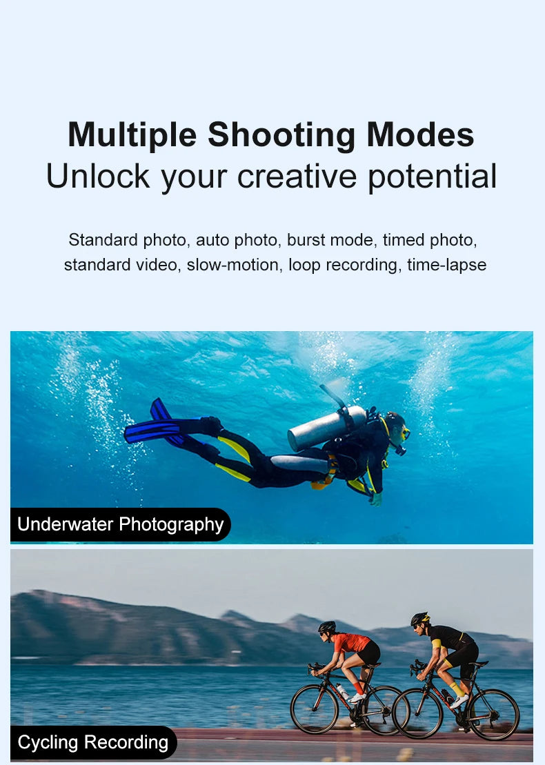 4K Ultra HD Sports Action Camera (Waterproof & WiFi) 30M . Export to Sheets