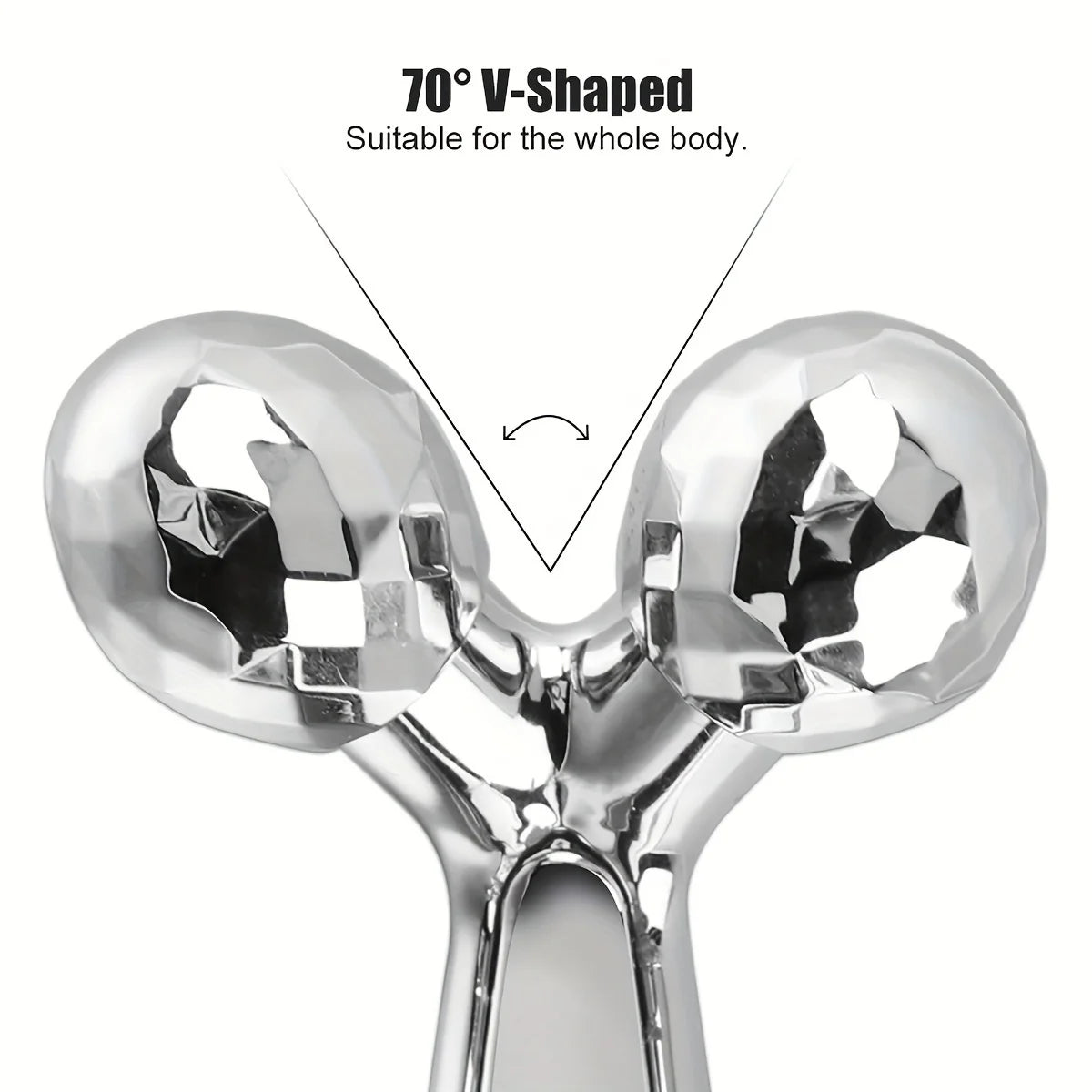 Stainless Steel Gua Sha & 3D Roller | Eye Bag, Dark Circle & Anti-Aging Massager