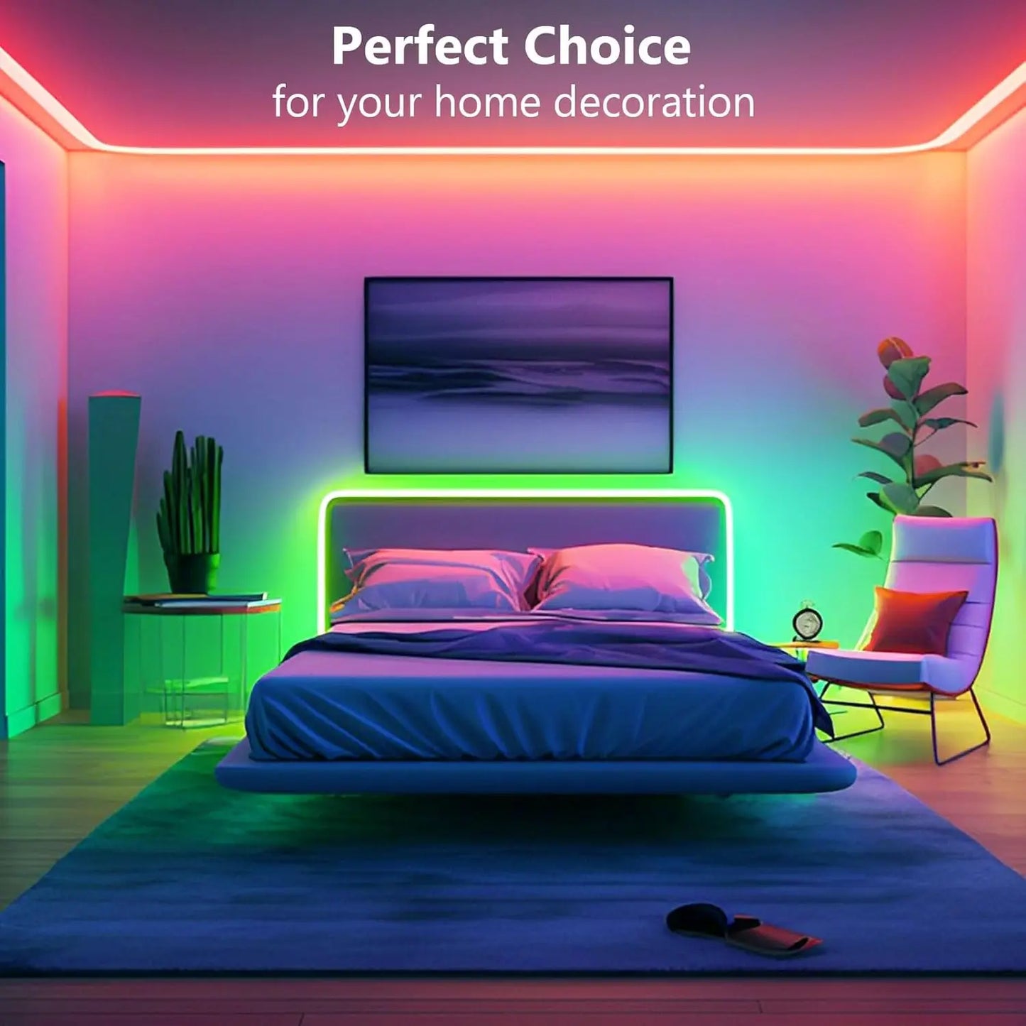Pro-Grade Smart RGB LED Strip Lights | App & Remote Control Ambiance Lighting