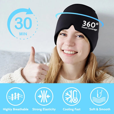 Hat for Migraine Relief,Hot And Cold Therapy For Puffy Eyes