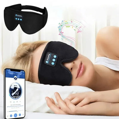 3D Bluetooth Sleep Mask Headphones: Zero Pressure & 100% Blackout.