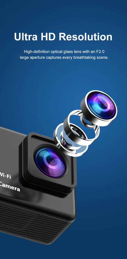 4K Ultra HD Sports Action Camera (Waterproof & WiFi) 30M .  Export to Sheets