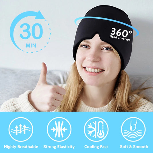 Hat for Migraine Relief,Hot And Cold Therapy For Puffy Eyes