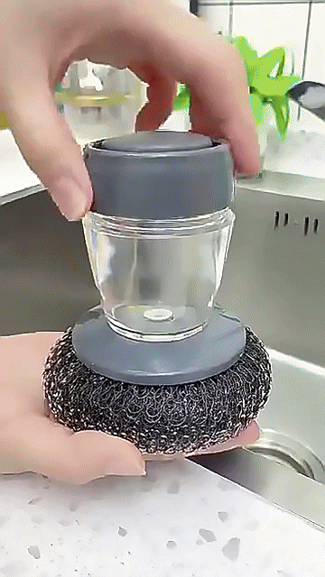 Liquid Adding Pot Washing Brush