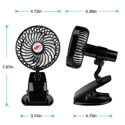 Portable Multi-Function Rechargeable Clip Fan